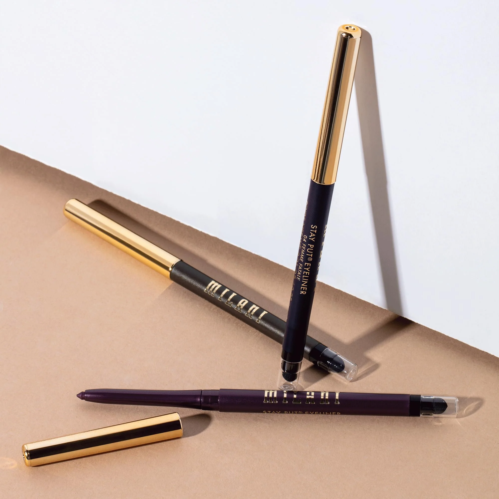 Milani Stay Put Eyeliner - Duchess (0.01 Ounce) Cruelty-Free Self-Sharpening Eye Pencil with Built-In Smudger - Line & Define Eyes with High Pigment Shades for Long-Lasting Wear - Image 5