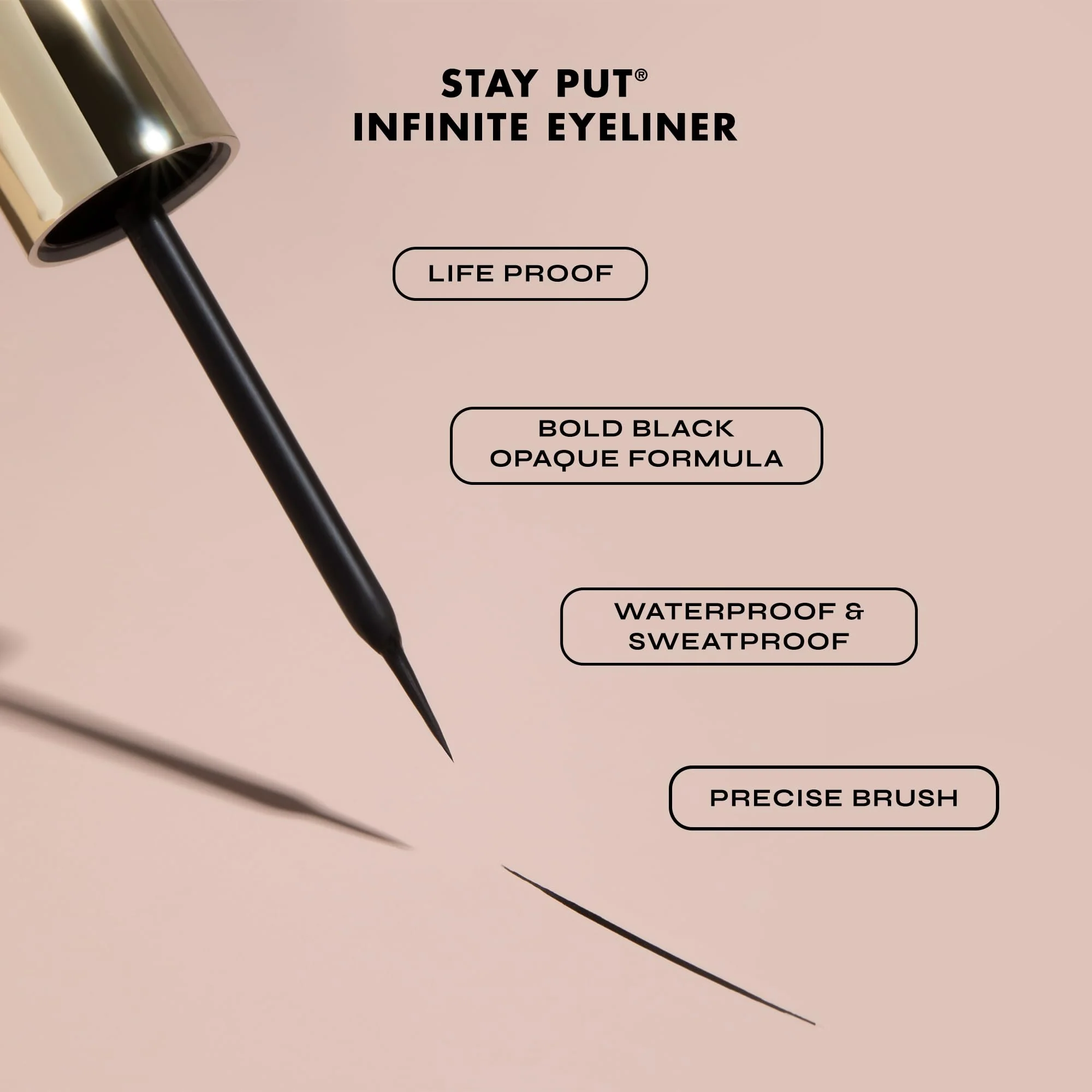 Milani Stay Put Infinite Eyeliner for Sharp, Precise Lines, Black - Image 6
