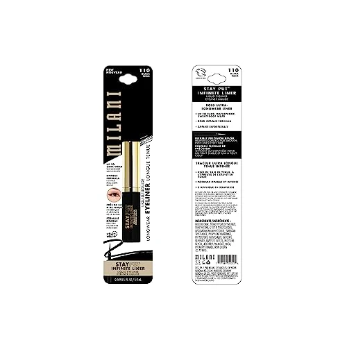 Milani Stay Put Infinite Eyeliner for Sharp, Precise Lines, Black - Image 8