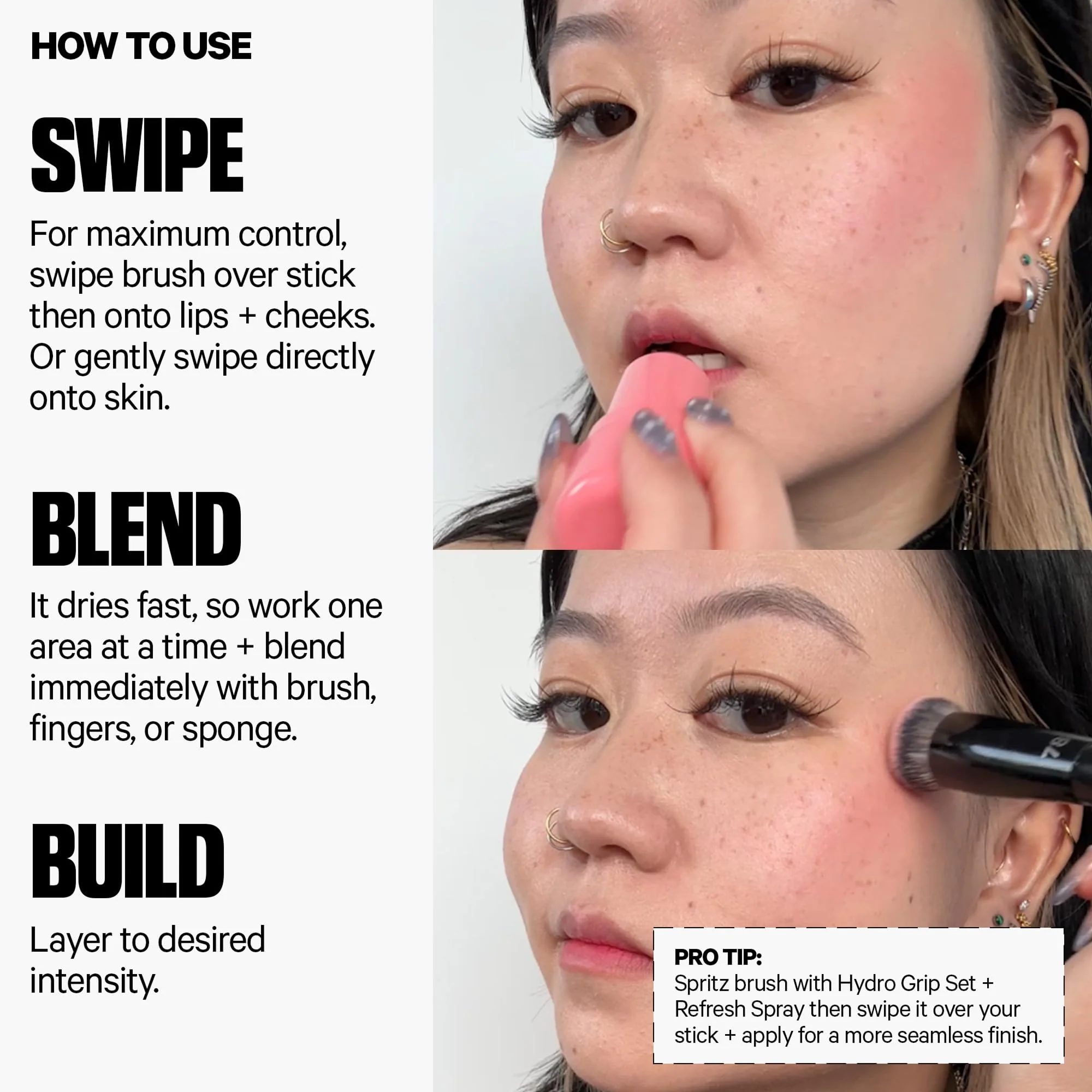 Milk Makeup Cooling Water Jelly Tint – Long-Lasting Sheer Lip + Cheek Stain with Firming Vegan Collagen + Hydrating Aloe – Transfer Proof, Buildable Lip Tint + Blush – Spritz (Coral), 0.17 oz - Image 9