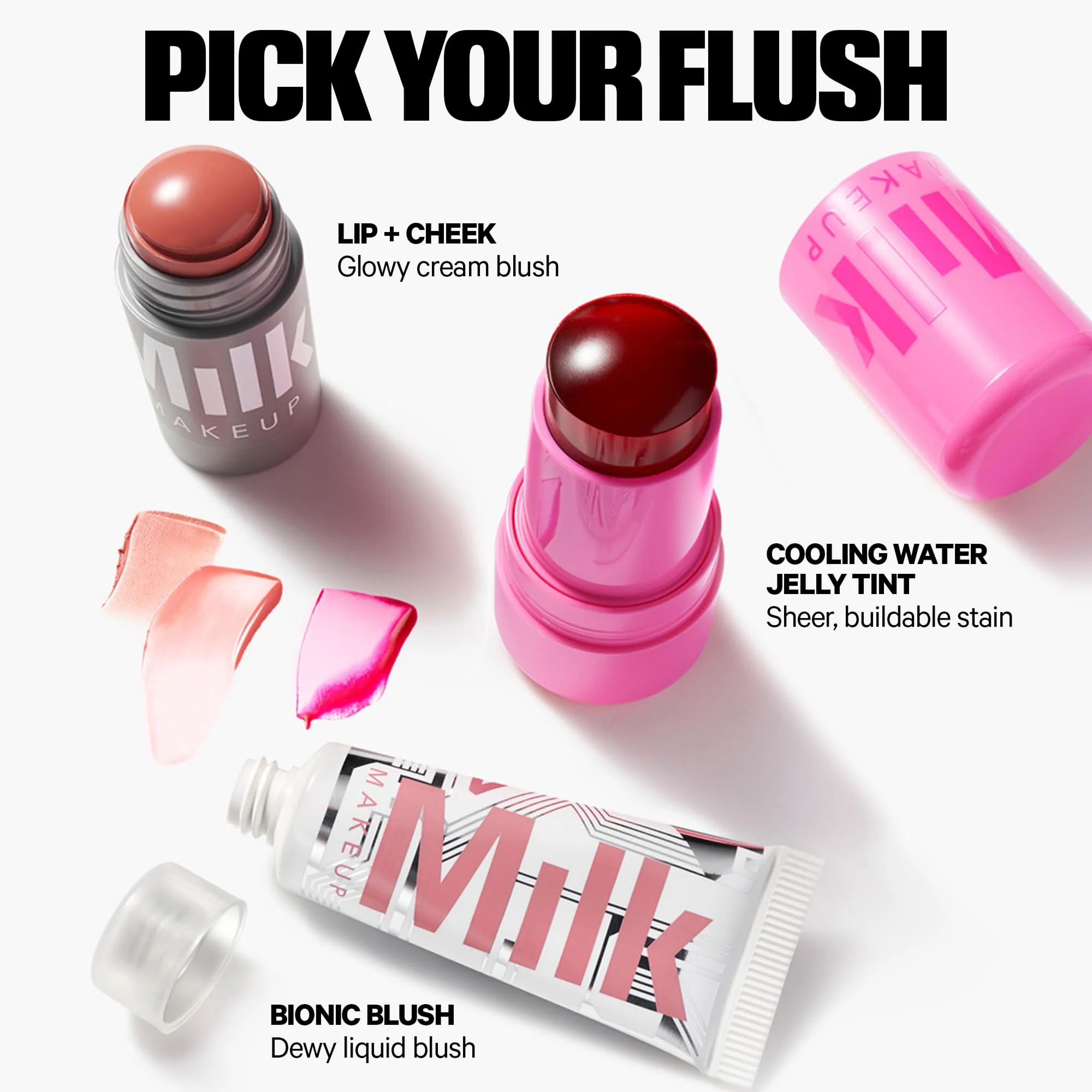 Milk Makeup Lip + Cheek Stick – Buildable Cream Blush + Lip Color w/Hydrating Mango Butter + Avocado Oil for a Natural Flush – Long-Lasting, Multiuse, Vegan Formula – Flip (True Red), 0.21 oz - Image 6