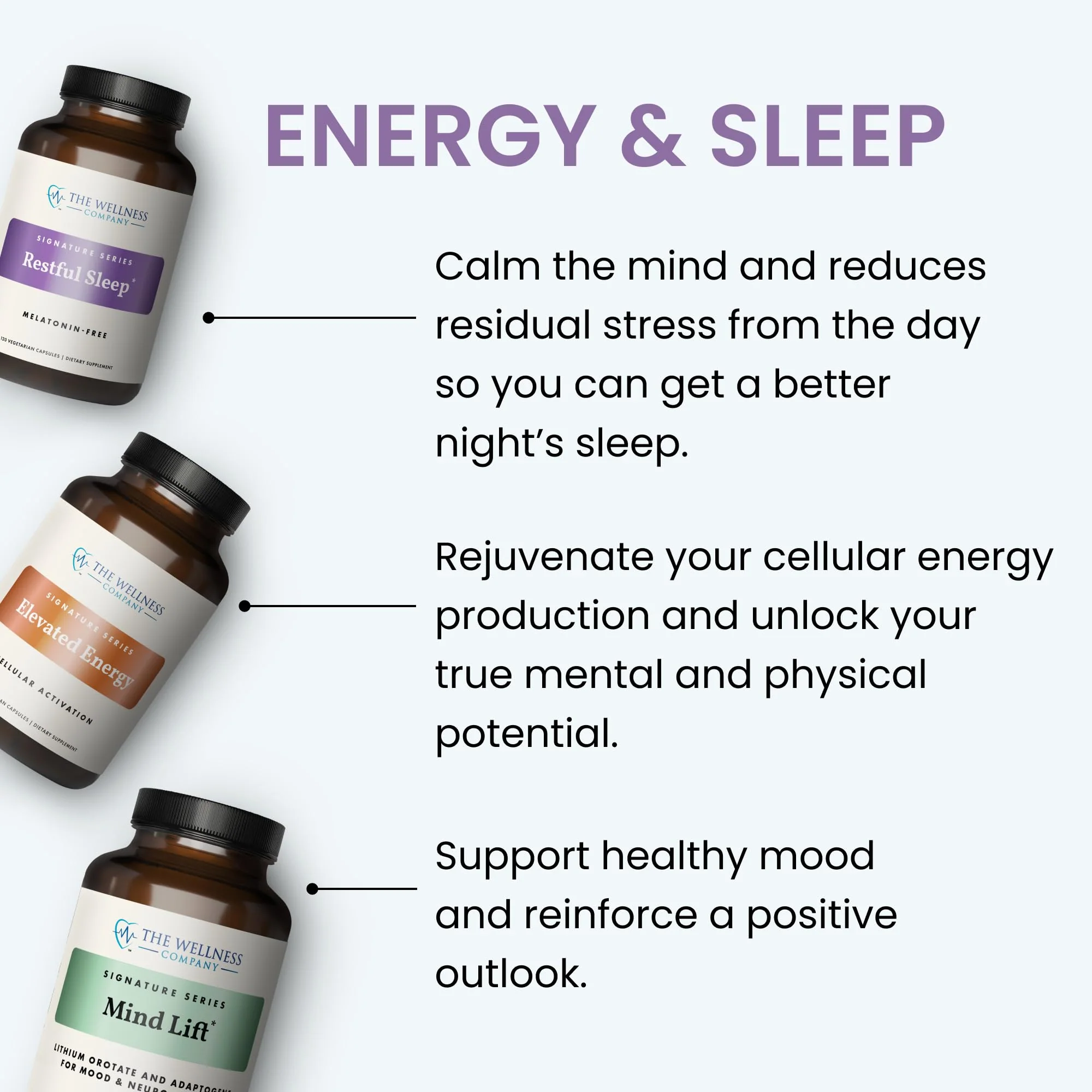 Mind Lift - Mood Boost, Mental Focus, Cognitive Defense - Lithium, GABA, DHA L-Phenylalanine | 60ct (1 Month Supply) - Image 2
