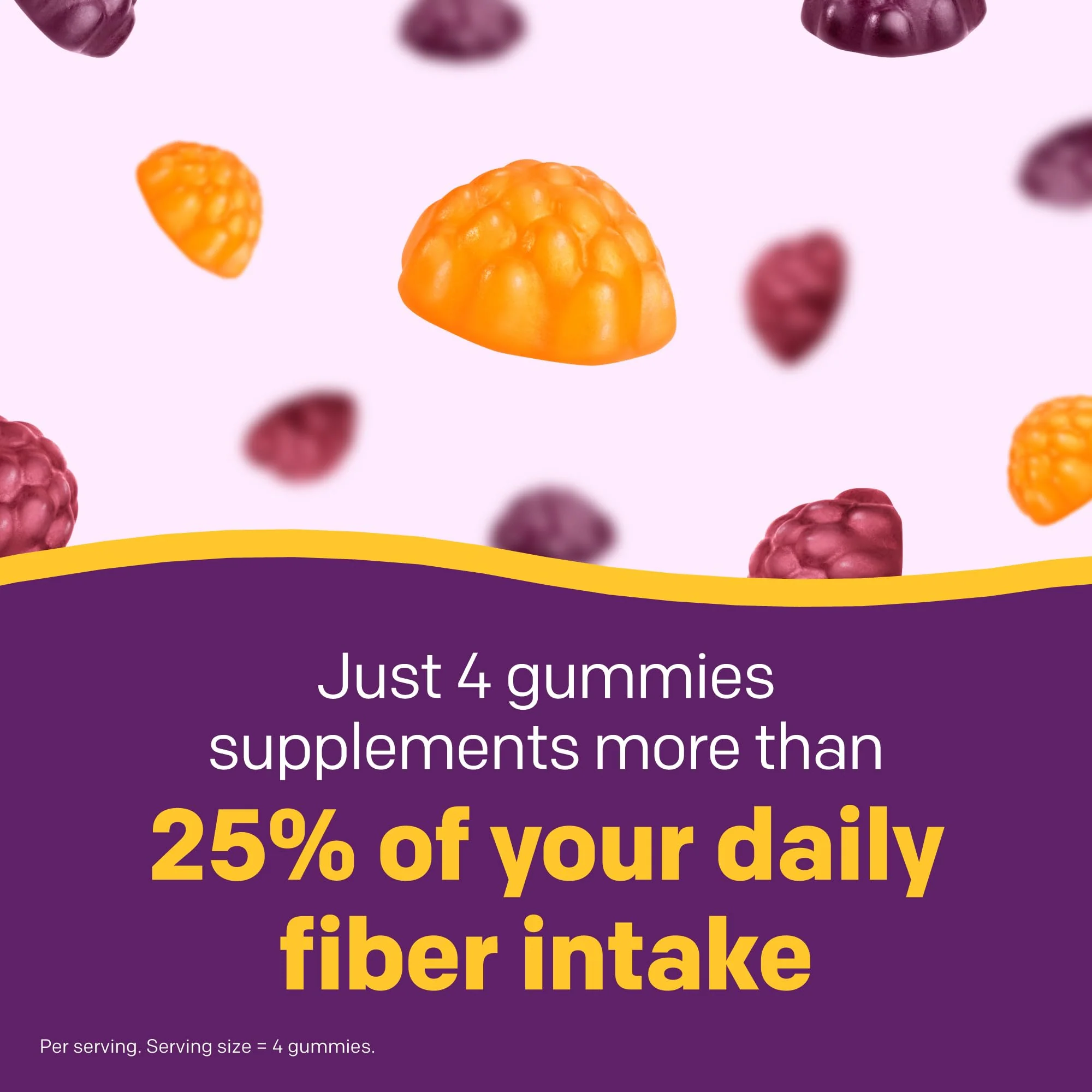 MiraFIBER Gummies from The Makers of MiraLAX, 8g of Daily Fiber Per Serving, Metabolism Support with B Vitamins, Gut Health for Men & Women, Prebiotic Fiber Gummies for Adults, Mixed Fruit Flavor 72Ct - Image 6