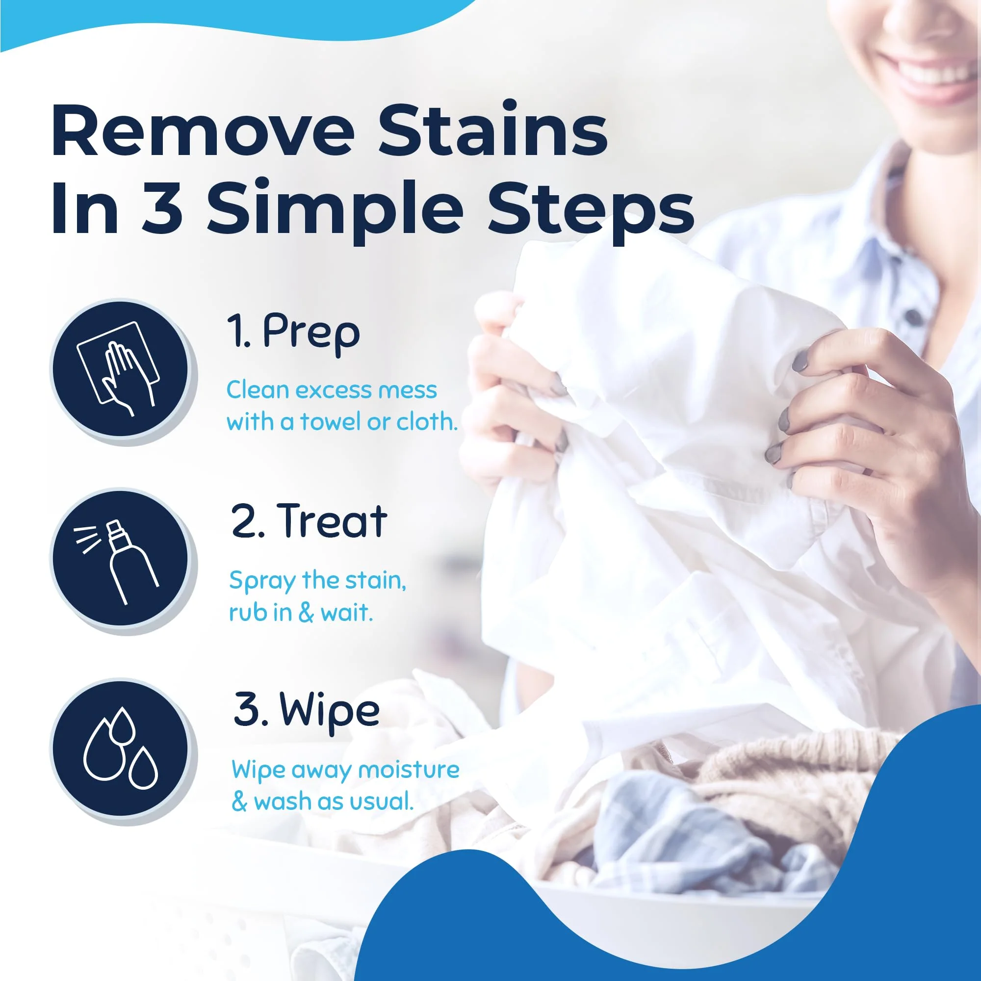 Miss Mouth’s Messy Eater Stain Treater Refill Ready Kit - 2 Pack Stain Remover Spray and 16oz Refill Pouch - Newborn & Baby Essentials - Food, Grease, Coffee Off Laundry, Underwear, Fabric - Image 3