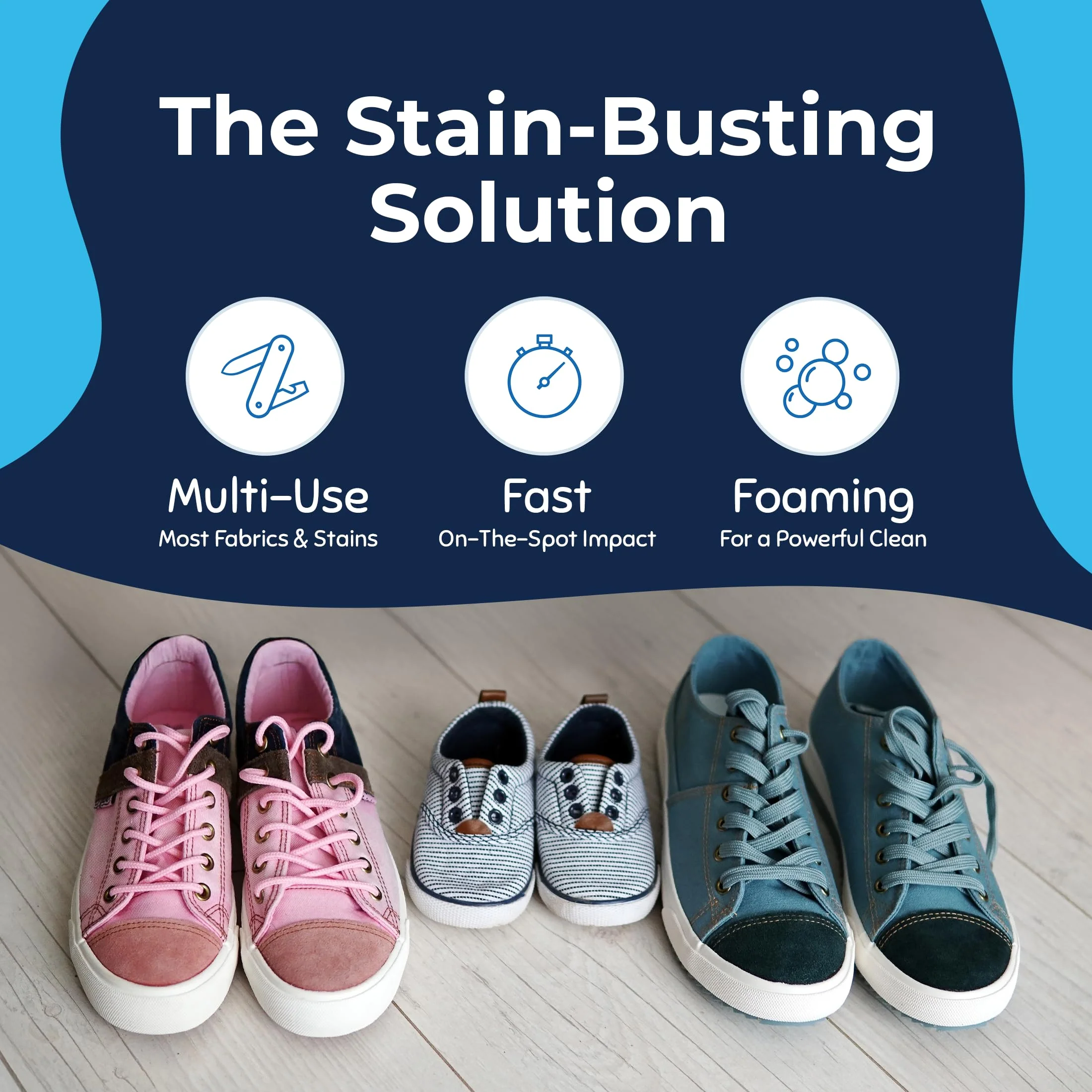 Miss Mouth's Messy Eater Stain Treater and Messy Steppers Shoe Cleaner Magic Duo - Stain Remover for Clothes, Carpet, Upholstery and Shoe Cleaner for Sneakers, Leather, Cloth, Mesh - Image 6