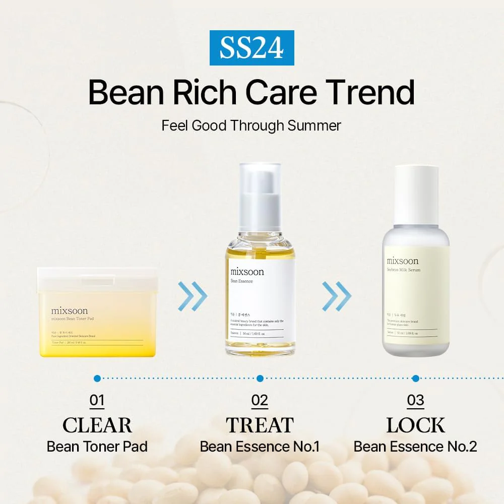mixsoon Bean Essence Exfoliating, Snail Mucin Moisturizer for Hydrating, Fermented Bean Extract, Gentle Formula for Smooth Skin 50ml / 1.69 fl.oz. Korean Glass Skin Care - Image 2