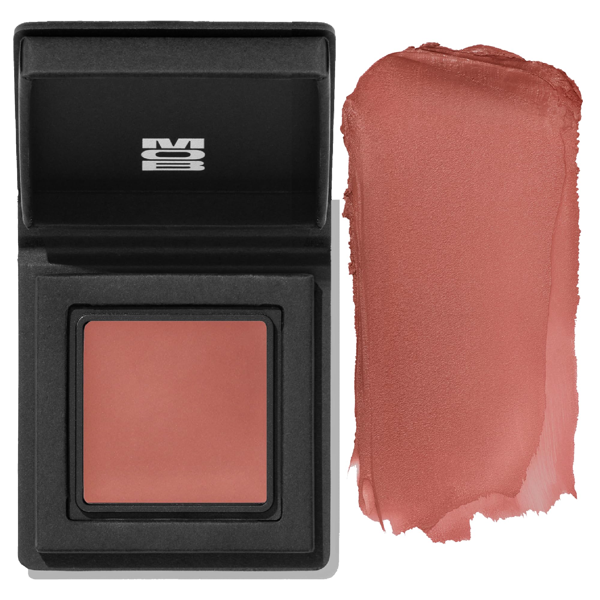 MOB Beauty Cream Clay Blush M72 Natural Earthy Rose – Soft Flush of Neutral Color, Buildable Lightweight Blendable Vegan Cruelty-Free Skincare Infused Long Wear Sustainable Compact