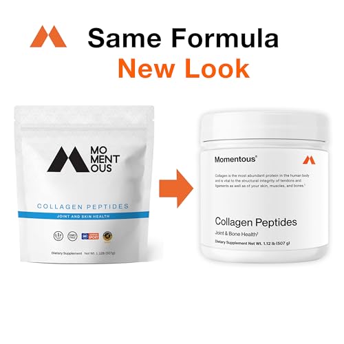 Momentous Grass-Fed Collagen Peptides Powder - Collagen Protein Powder with Fortigel & Vitamin C for Hair, Skin, Nails, & Joint Health Support - NSF Certified for Sport - Packaging May Vary - Image 11