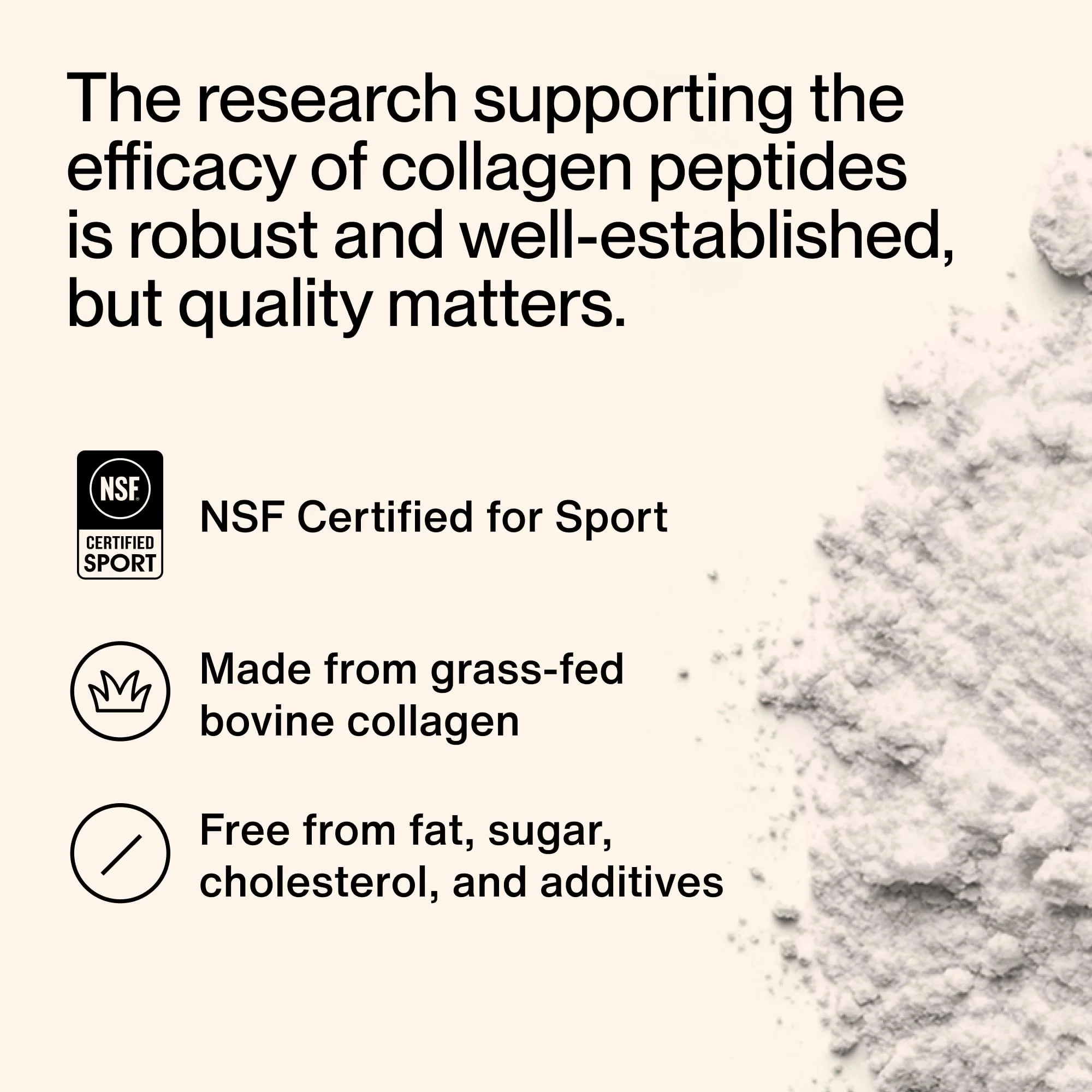 Momentous Grass-Fed Collagen Peptides Powder - Collagen Protein Powder with Fortigel & Vitamin C for Hair, Skin, Nails, & Joint Health Support - NSF Certified for Sport - Packaging May Vary - Image 6
