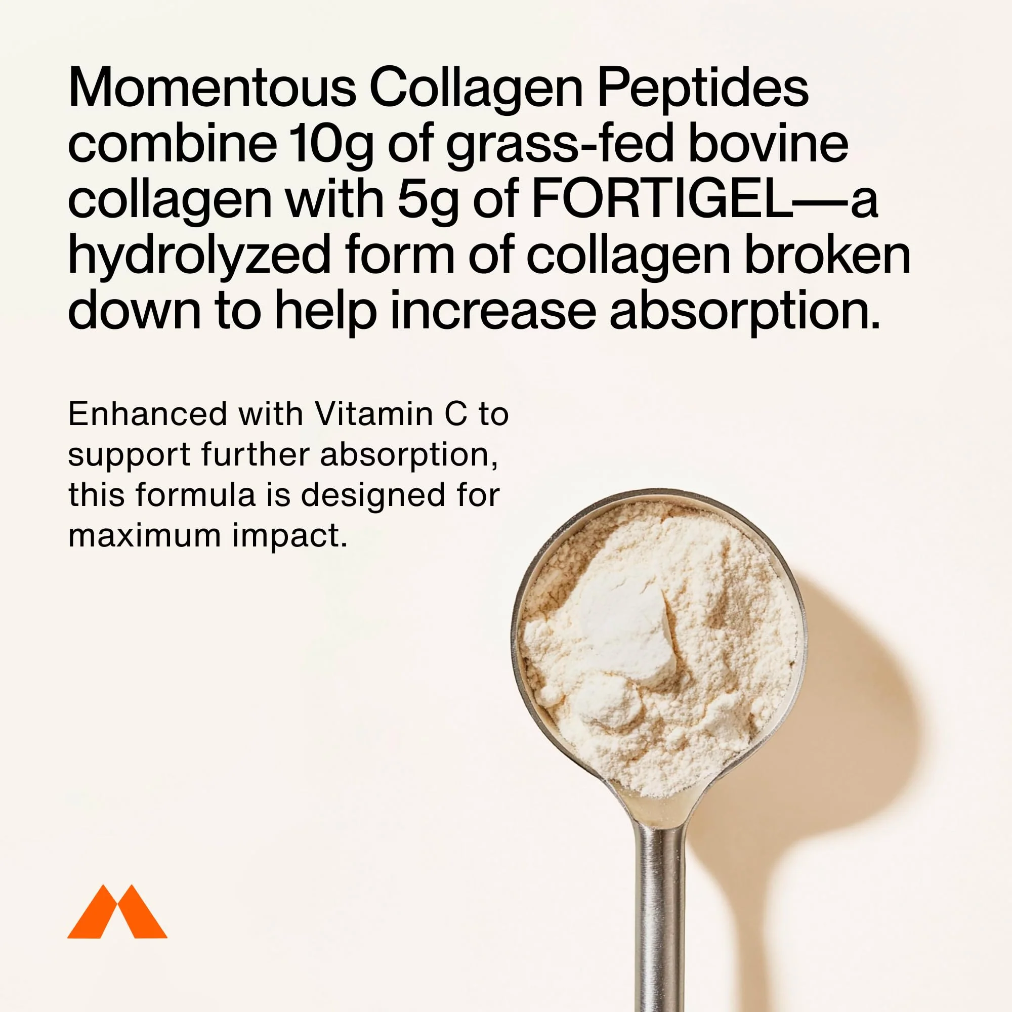 Momentous Grass-Fed Collagen Peptides Powder - Collagen Protein Powder with Fortigel & Vitamin C for Hair, Skin, Nails, & Joint Health Support - NSF Certified for Sport - Packaging May Vary - Image 9