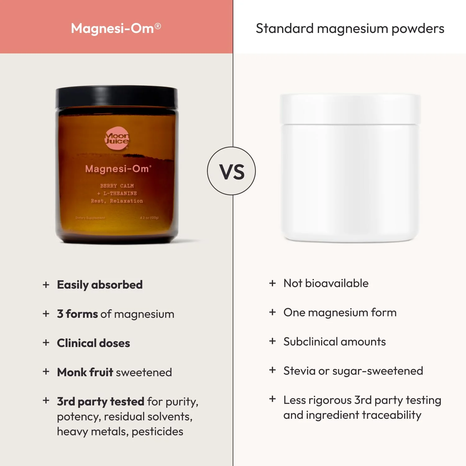 Moon Juice Magnesi-Om Magnesium Powder Supplement - Chelated Magnesium Complex + L-Theanine Blend for Rest, Relaxation & Regularity - Vegan, Non-GMO & No Sugar, Berry, 4.2 oz, 30 Servings - Image 3