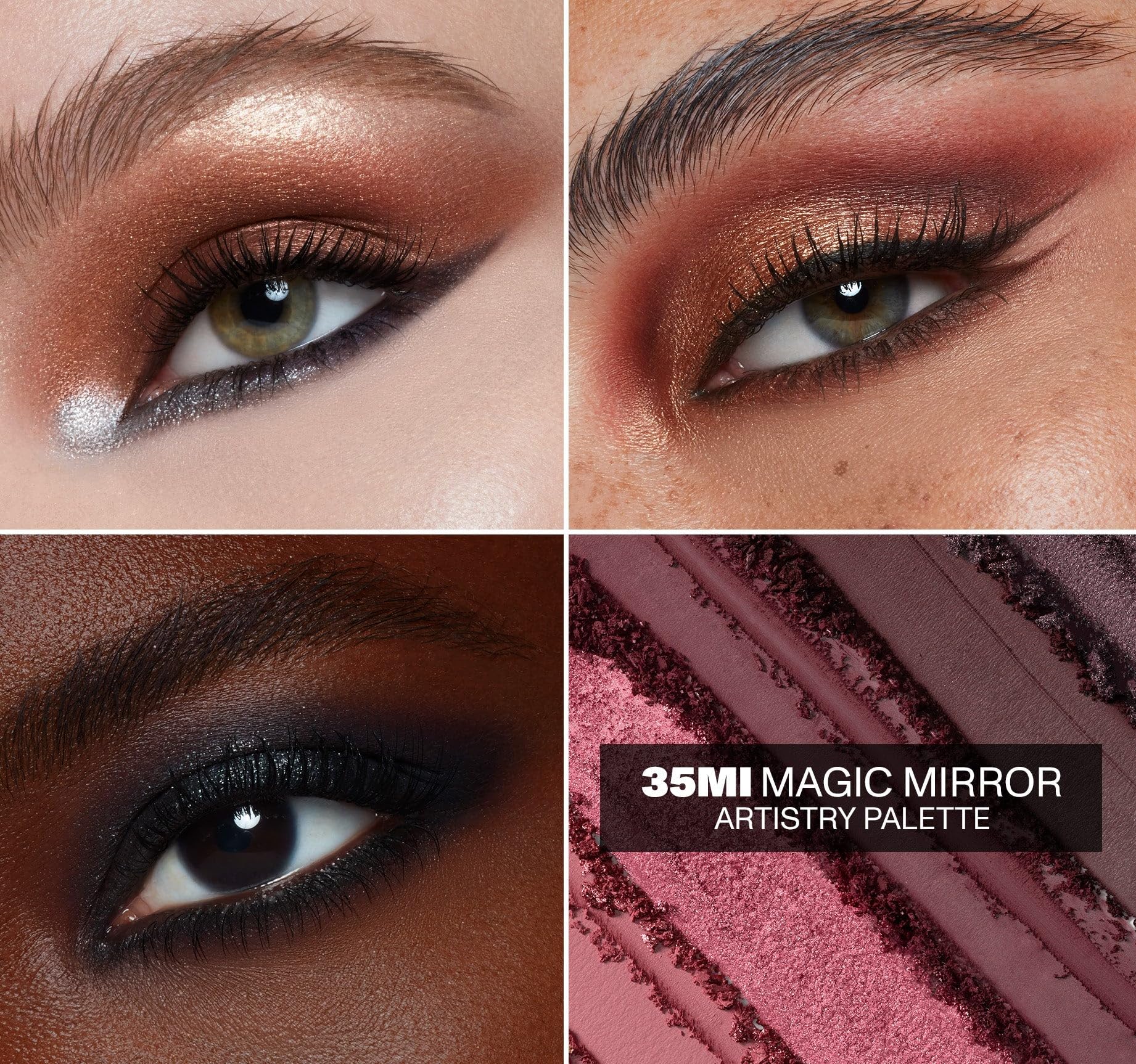 Morphe 35MI Magic Mirror Artistry Palette - Makeup Palette with Matte & Shimmer Shades - Made to Build, Blend & Layer Flawlessly for Everyday, Versatile Makeup Looks (1.98 oz) - Image 3
