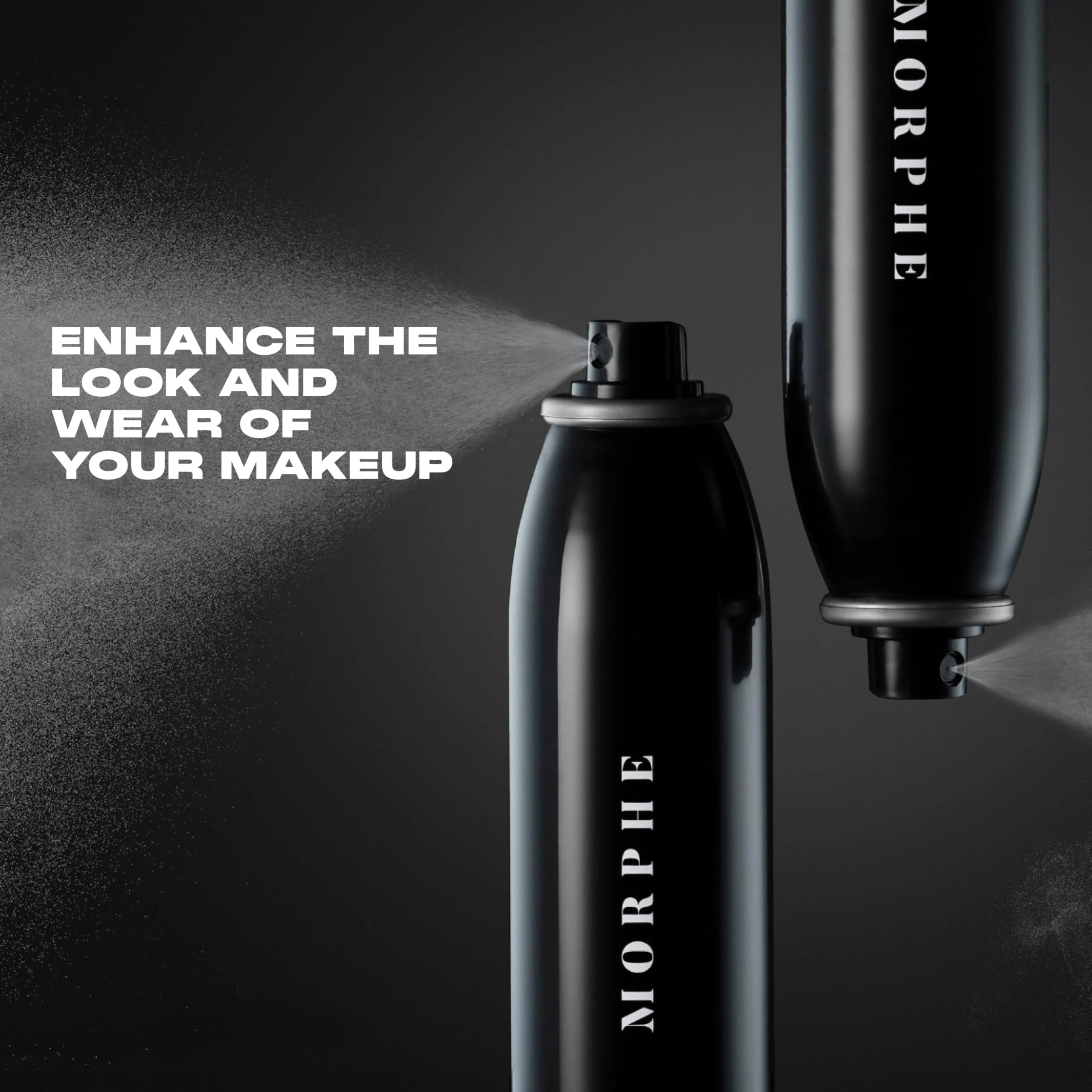 Morphe Continuous Setting Mist - Micro-Fine Makeup Setting Spray with a Natural Radiant Finish - Helps Makeup Resist Caking or Fading & Increases Wear of Foundation (2 Count, 2.8 fl oz) - Image 4