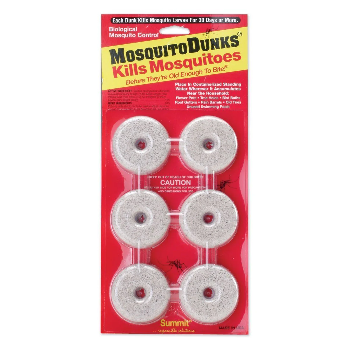 Mosquito Dunks 6's - Biological Mosquito Control