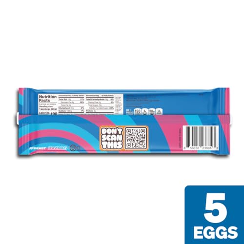 MrBeast Feastables Creamy Peanut Butter Eggs, Easter Limited Edition, 5 Count, Milk Chocolate with Peanut Butter Filling, 1.24oz Each - Image 5
