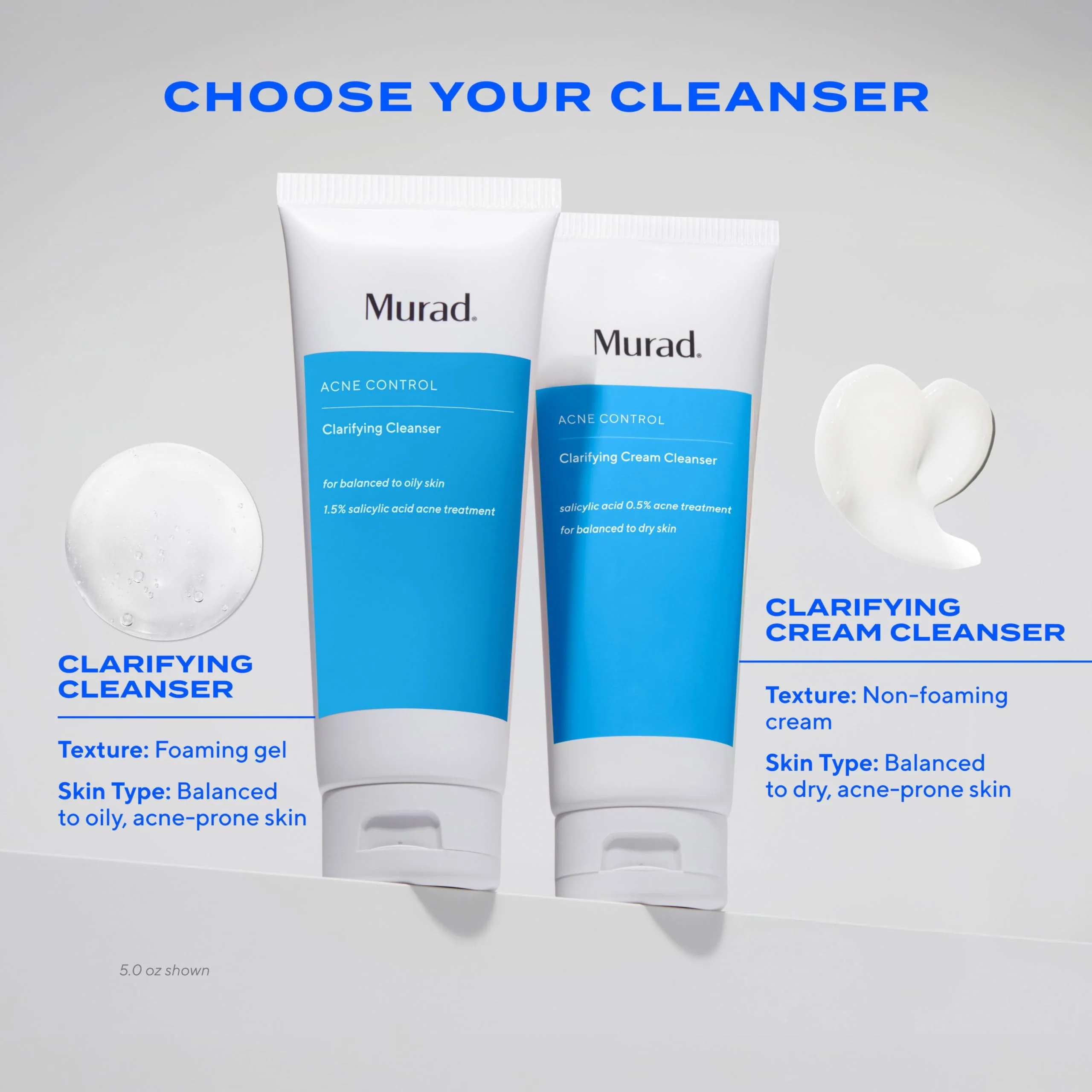 Murad Acne Control Clarifying Cleanser – Salicylic Acid & Green Tea Formula for Acne, Deep Pore Cleansing, Oil Control & Breakout Prevention for Clear, Balanced, Healthy-Looking Skin – 2 Fl Oz - Image 6
