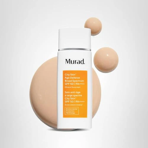 Murad City Skin Age Defense Broad Spectrum SPF 50 - Environmental Shield 100% Mineral Sunscreen - Blue Light Defense - SPF 50 Environmental Defense Sunscreen - Light Sunscreen for Face, 1.7 Fl Oz - Image 2