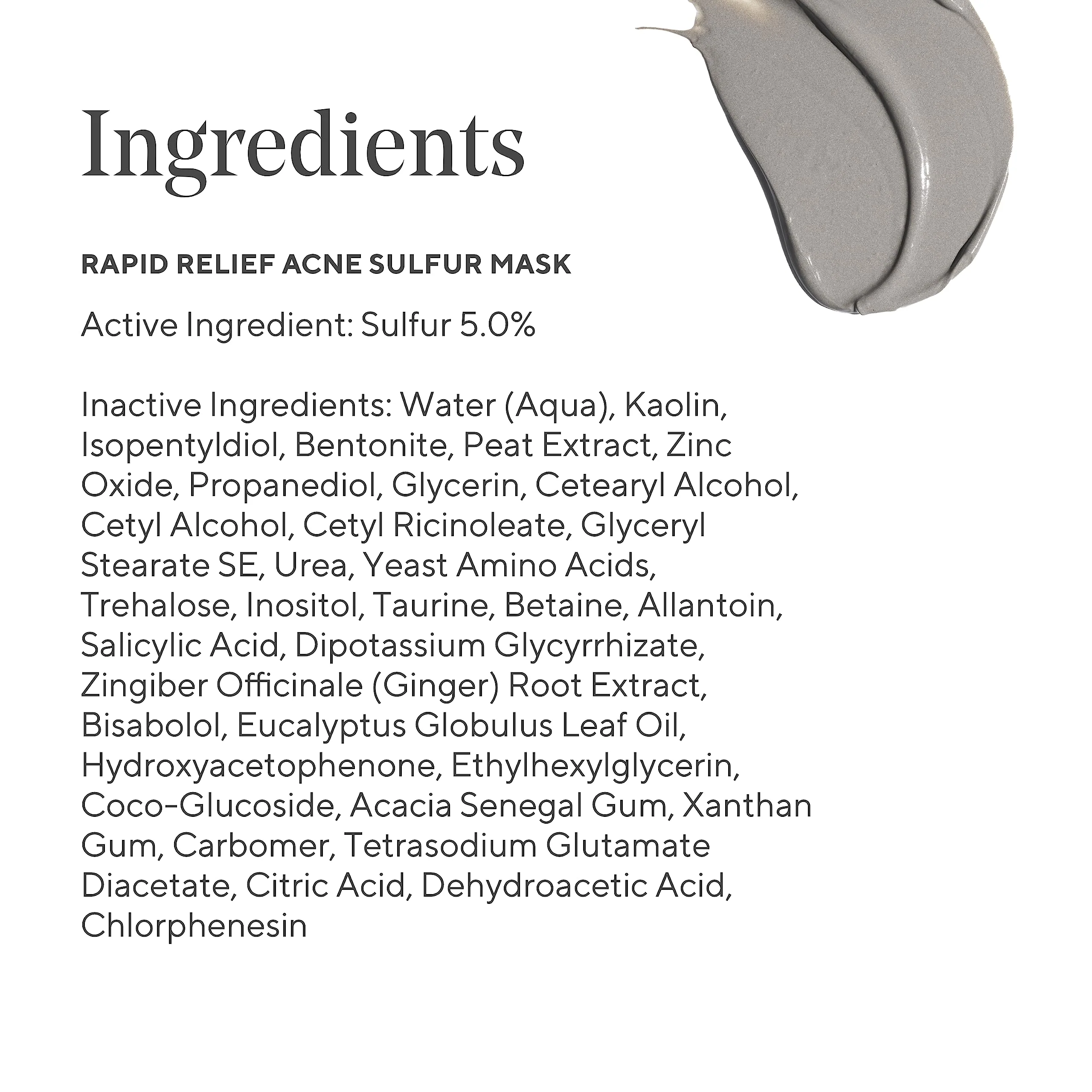 Murad Rapid Relief Acne Sulfur Mask – Clay Mask with Salicylic Acid, 5% Sulfur, and Austrian Peat Reduces Oil, Minimizes Breakouts, Reduces Pimple Size, and Unclogs Pores – 2.5 Fl Oz - Image 4