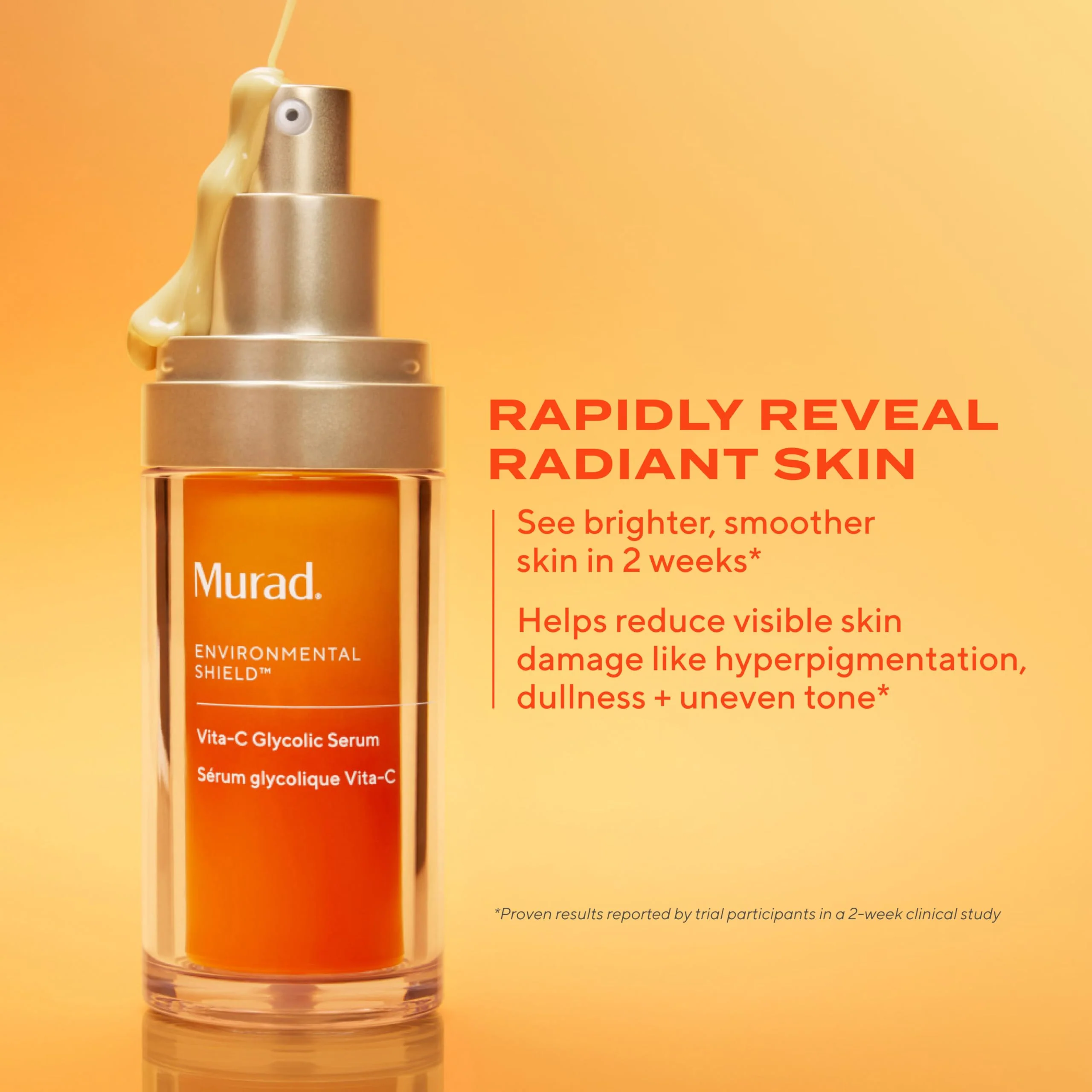 Murad Vita-C Glycolic Serum - Advanced Brightening Vitamin C and Glycolic Acid Face Serum for Improved Skin Tone and Texture - Gold-Stabilized Vitamin C for Enhanced Efficacy and Potency - 1 Fl Oz - Image 10