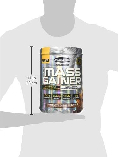 MuscleTech High Protein Mass Gainer for Men & Women - Protein Powder Shakes for Weight Gain, Muscle Building & Recovery with Creatine Monohydrate - Chocolate Fudge Brownie, 5.15 Pound - Image 2