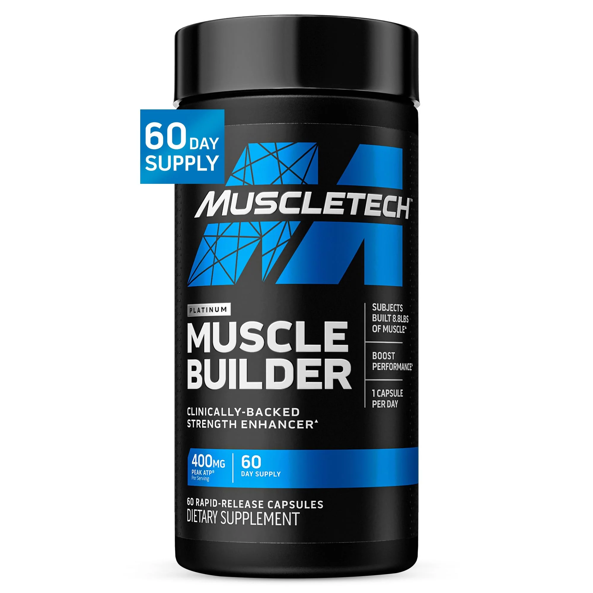 Muscletech Nitric Oxide Supplements for Men & Women, Muscle Builder (60 Capsules) - Nitric Oxide Booster Supplement Supports Muscle Gain & Performance - 400mg Peak ATP for Enhanced Strength - Image 8