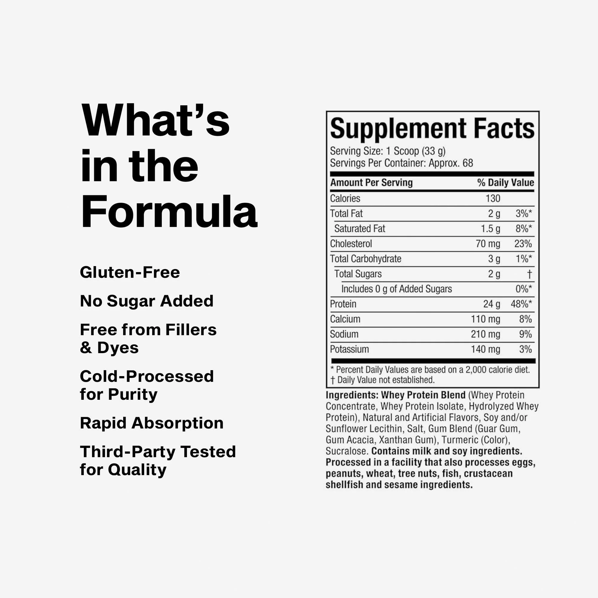 Muscletech Whey Protein Powder (Banana Cream, 5LB) - Nitro-Tech Whey Protein Isolate Smoothie Mix for Lean Muscle & Fast Recovery - 24g of Whey Gold Protein for Women & Men - Gluten-Free - Image 2