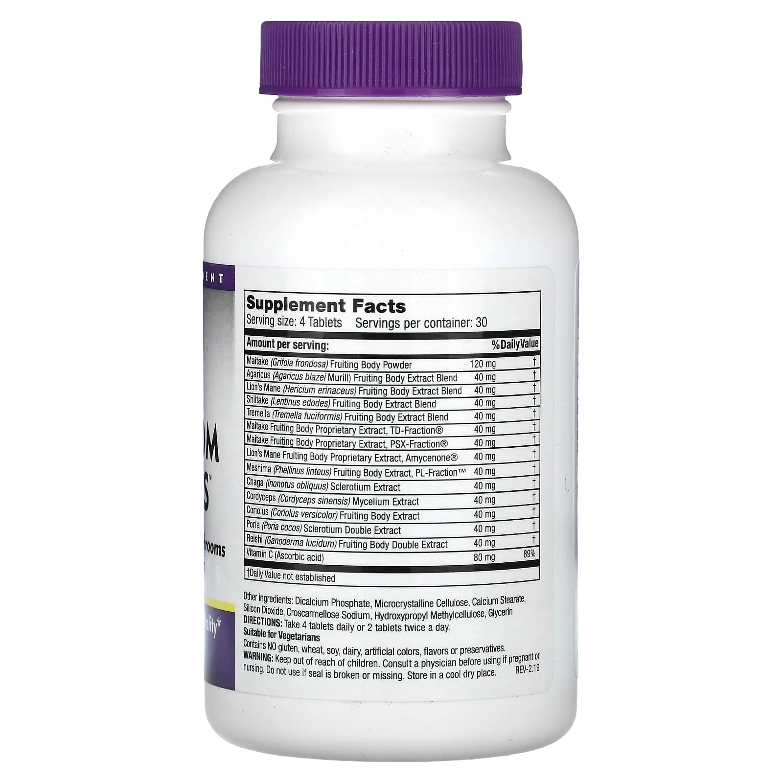 Mushroom Wisdom Mushroom Emperors - 120 Vtablets - Image 2