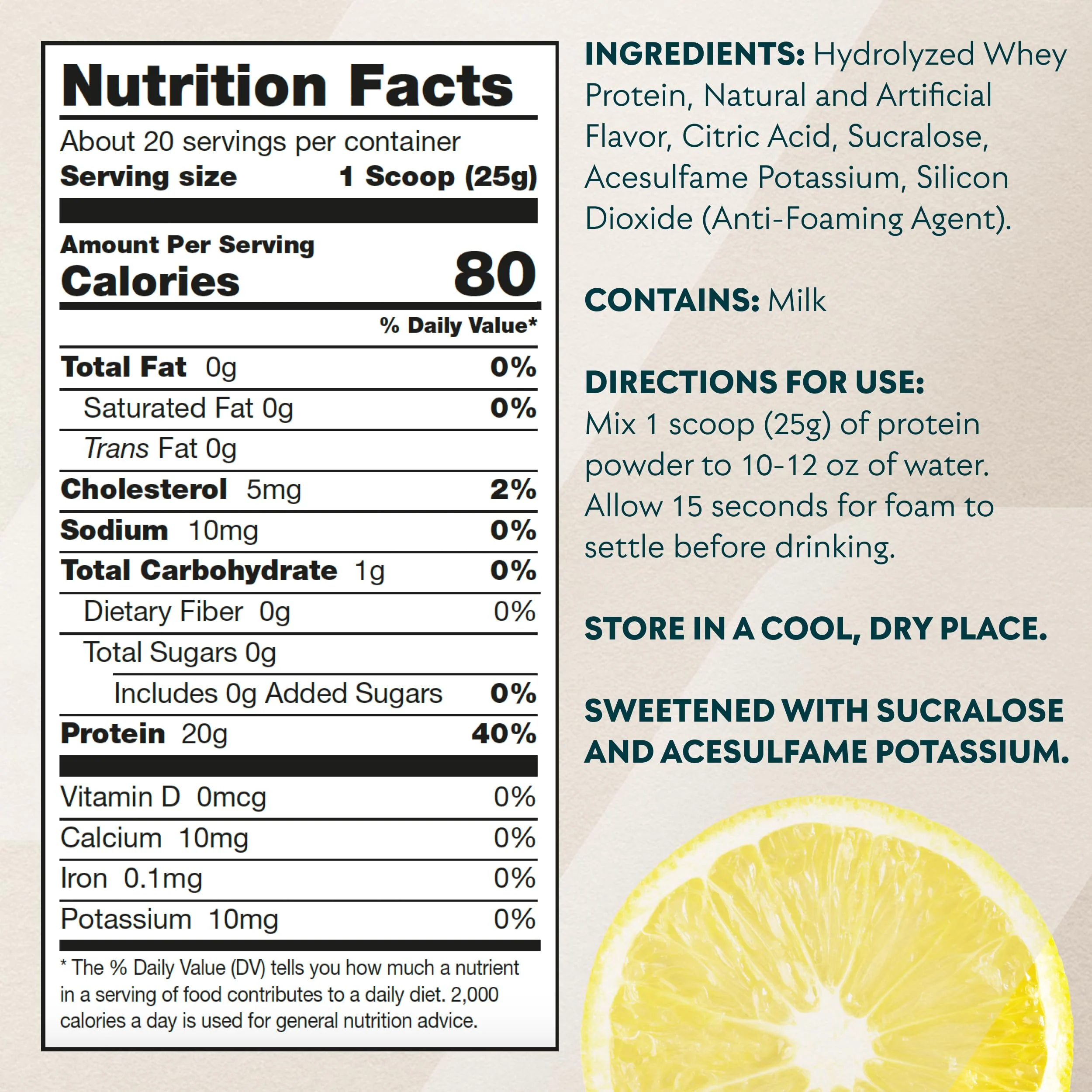 Myprotein Clear Whey Isolate Protein Powder, 1.1 Lb (20 Servings) Lemonade, 20g Protein per Serving, Naturally Flavored Drink Mix, Daily Protein Intake for Superior Performance - Image 2