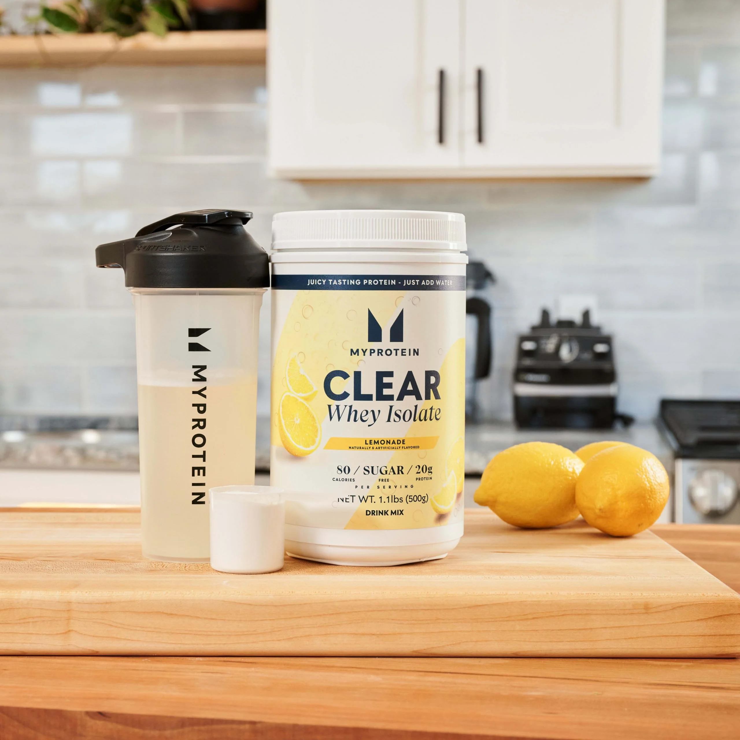 Myprotein Clear Whey Isolate Protein Powder, 1.1 Lb (20 Servings) Lemonade, 20g Protein per Serving, Naturally Flavored Drink Mix, Daily Protein Intake for Superior Performance - Image 7