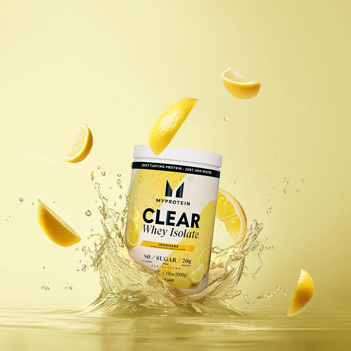 Myprotein Clear Whey Isolate Protein Powder, 1.1 Lb (20 Servings) Lemonade, 20g Protein per Serving, Naturally Flavored Drink Mix, Daily Protein Intake for Superior Performance - Image 8