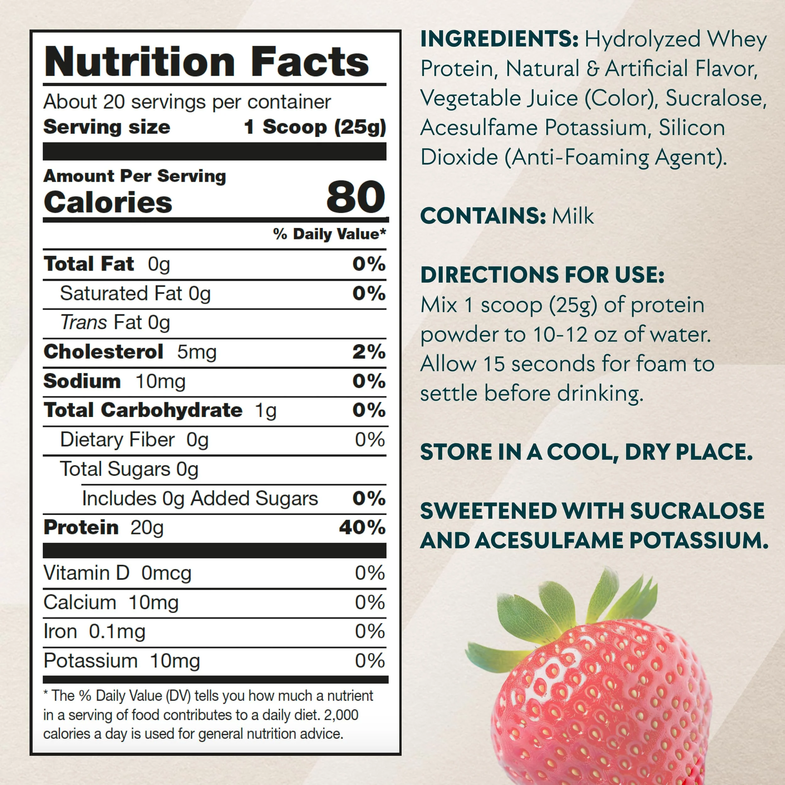 Myprotein Clear Whey Isolate Protein Powder, 20 Servings (1.1lbs) Strawberry, 20g Protein per Serving, Naturally Flavored Drink Mix, Daily Protein Intake for Superior Performance - Image 2