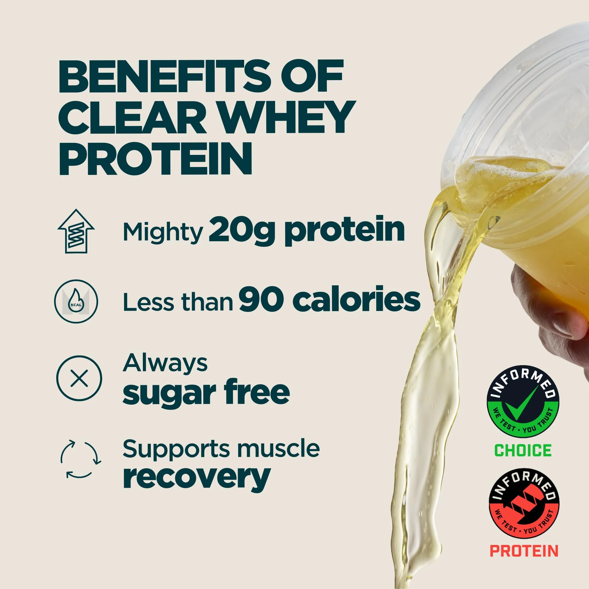 Myprotein Clear Whey Isolate Protein Powder, 20 Servings (1.1lbs) Tropical Dragonfruit, 20g Protein per Serving, Naturally Flavored Drink Mix, Daily Protein Intake for Superior Performance - Image 9