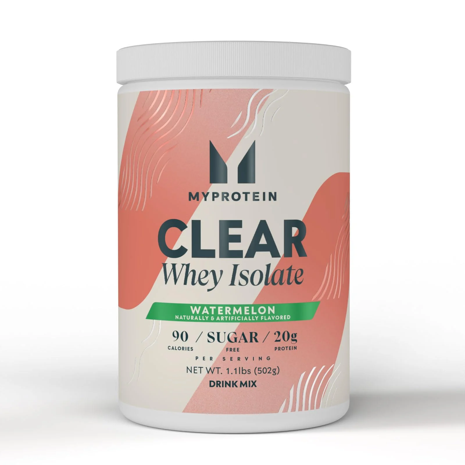 Myprotein Clear Whey Isolate Protein Powder, 20 Servings (1.1lbs) Watermelon, 20g Protein per Serving, Naturally Flavored Drink Mix, Daily Protein Intake for Superior Performance