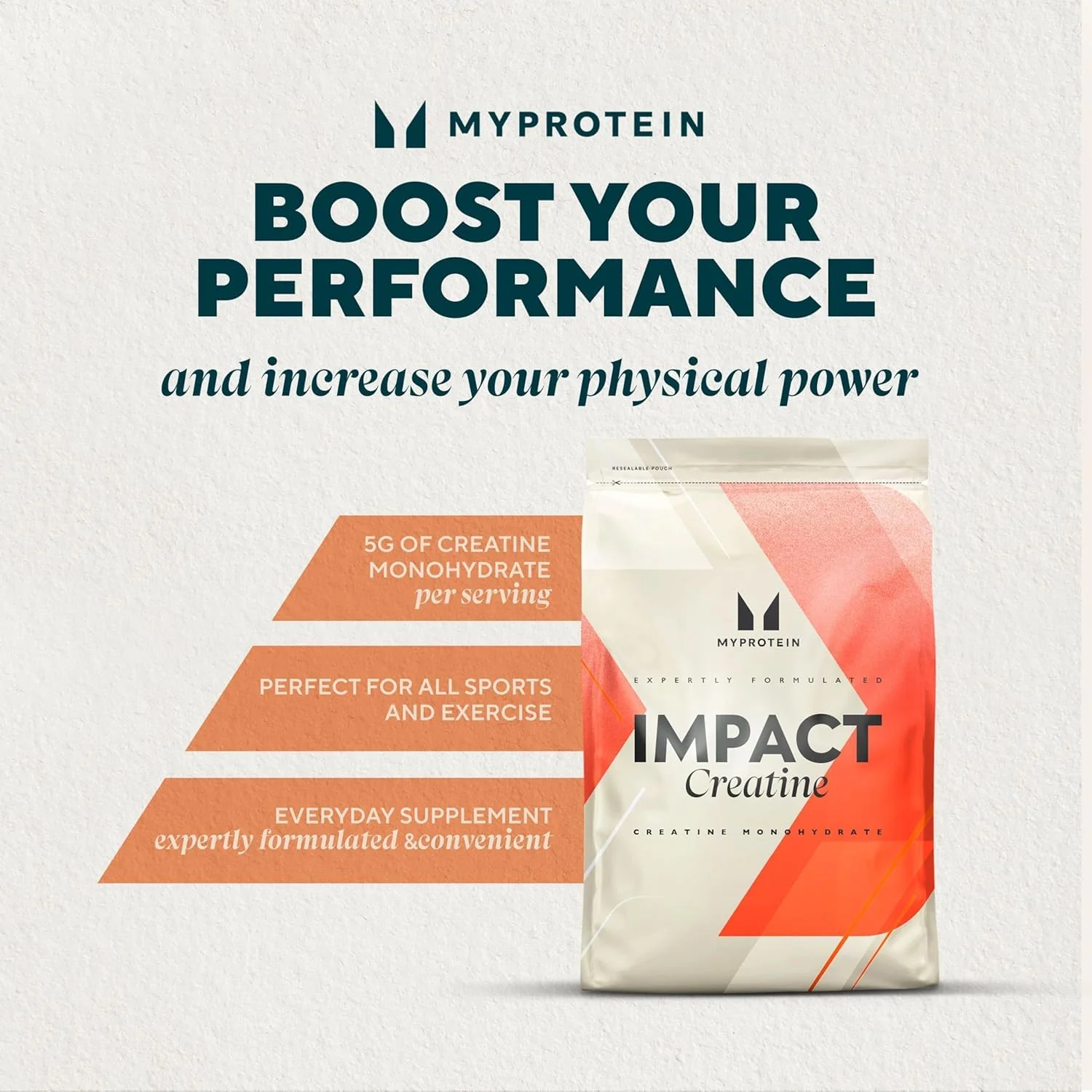 Myprotein Creatine Monohydrate Powder, 200 Servings (2.2lbs), Pure Unflavored Creatine Powder, Post/Pre Workout Supplement for All Sports & Exercises - Image 3
