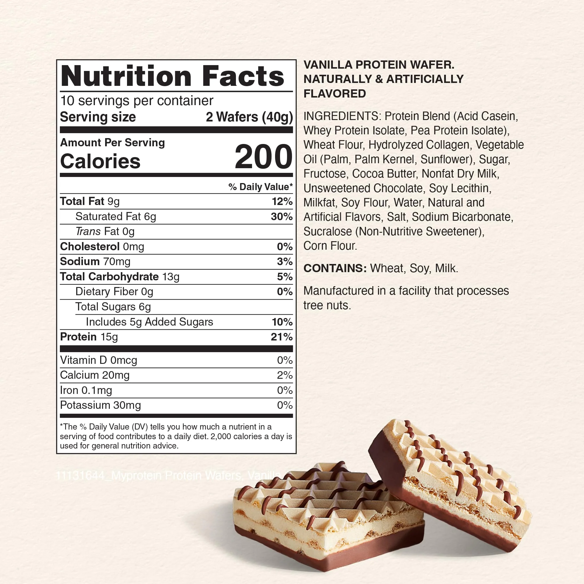 Myprotein Protein Bars, Crispy Protein Wafers, 15g High Protein Snacks, Box of 10 Vanilla Wafers Packs, Milk & Whey Protein Isolate, Light & Crunchy - Image 9