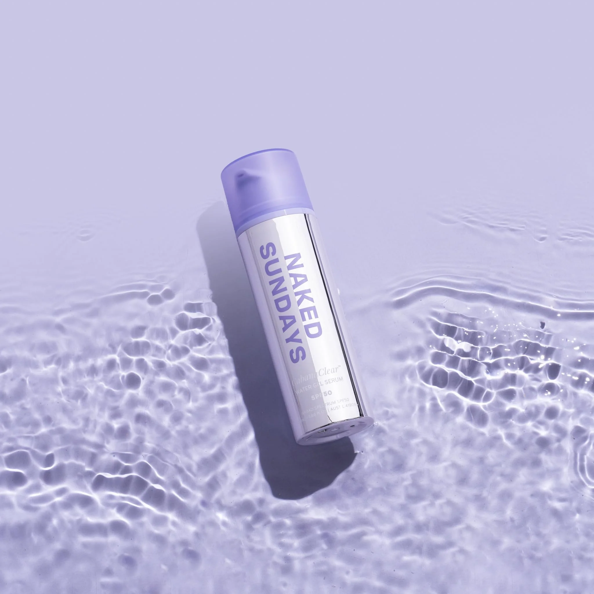 Naked Sundays CabanaClear Water Gel Serum - SPF50 Invisible Daily Lightweight & Hydrating Sunscreen with Hyaluronic Acid, Broad Spectrum, Oil-Free, Silicone Free, Fragrance-Free for All Skin Types - Image 4