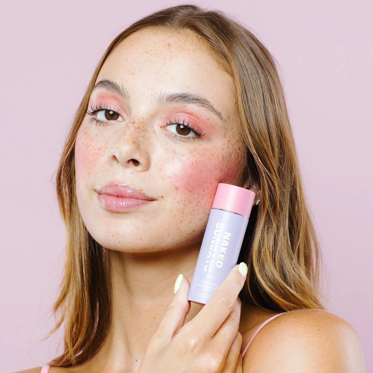Naked Sundays SPF 50 Glow Balm Peptide-Infused Multi-Tasking Blush Stick for Cheeks, Lips & Eyes – Broad Spectrum Sunscreen with Zinc Oxide – 8g (Pink Pop) - Image 8