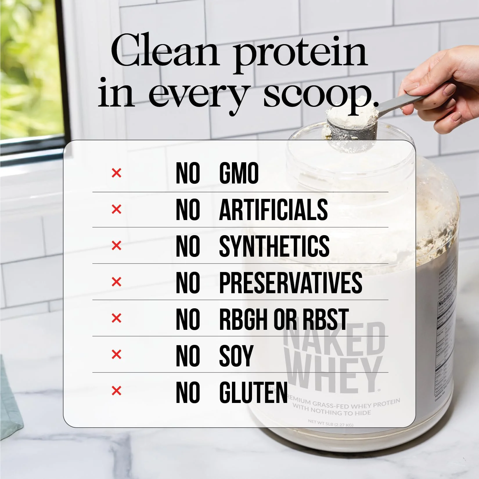 NAKED Whey Chocolate Peanut Butter Protein Powder, Grass Fed Whey, No GMO, No Soy, and Gluten Free. Nothing Artificial, Aid Growth and Recovery - 21 Servings - Image 4