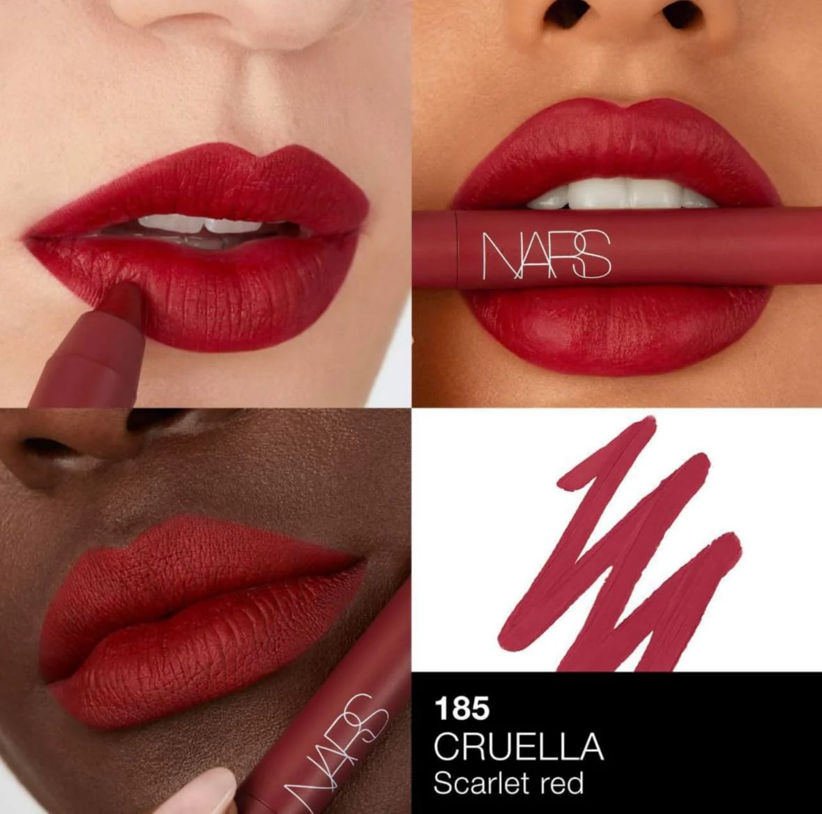 NARS NARS38 Mini Power Matte High-Intensity Lip Pencil Duo - Cruella & Dragon Girl - Image 7
