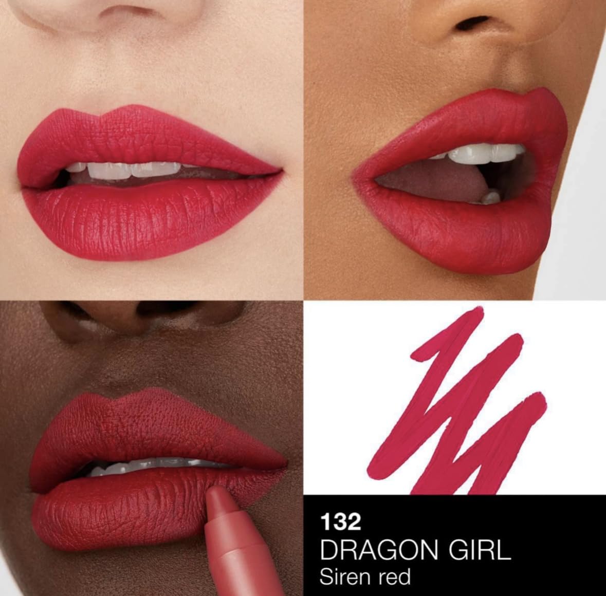 NARS NARS38 Mini Power Matte High-Intensity Lip Pencil Duo - Cruella & Dragon Girl - Image 8