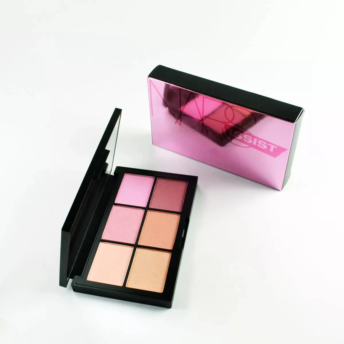 NARS NARSissist Unfiltered II Limited Edition Blush Palette for Cheeks - UK Version - .12 ounces x 6 Includes Hot Sand, Conquest, Undefeated, Power Play, Candid and Fame
