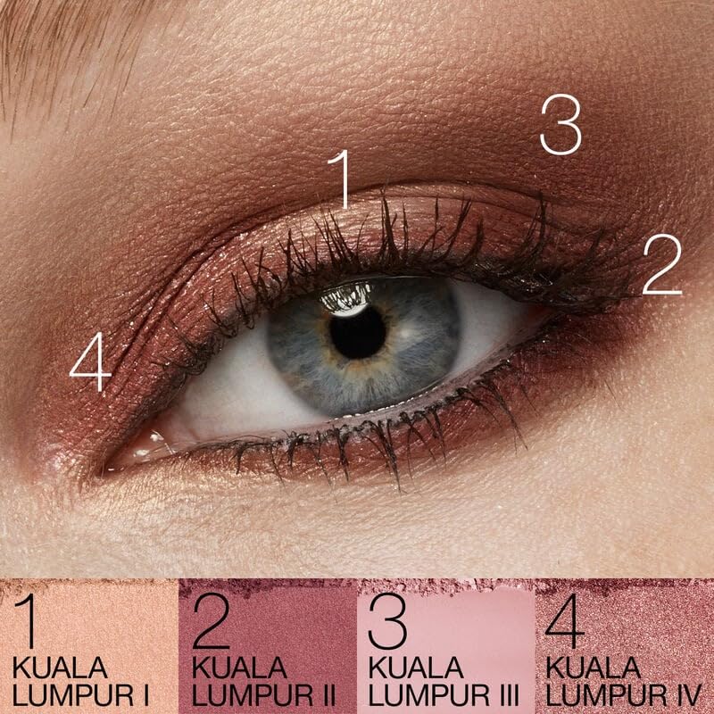 NARS Quad Eyeshadow - Kuala Lumpur, 4 Shades, 0.03 oz. x 4 - Image 4