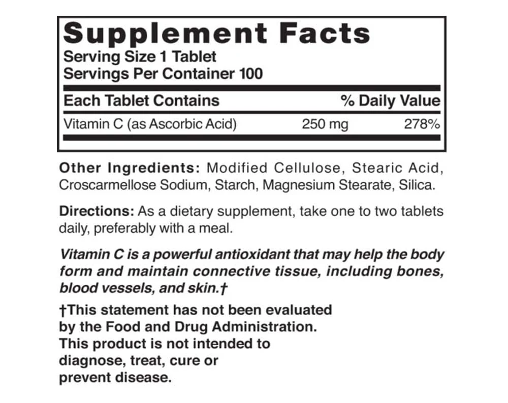NAT B VIT C TB 250MG 100 - Image 3