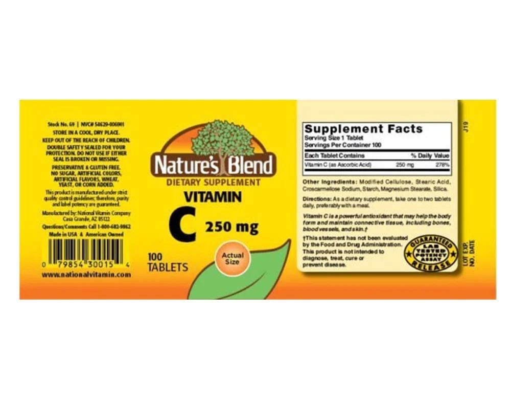 NAT B VIT C TB 250MG 100 - Image 4