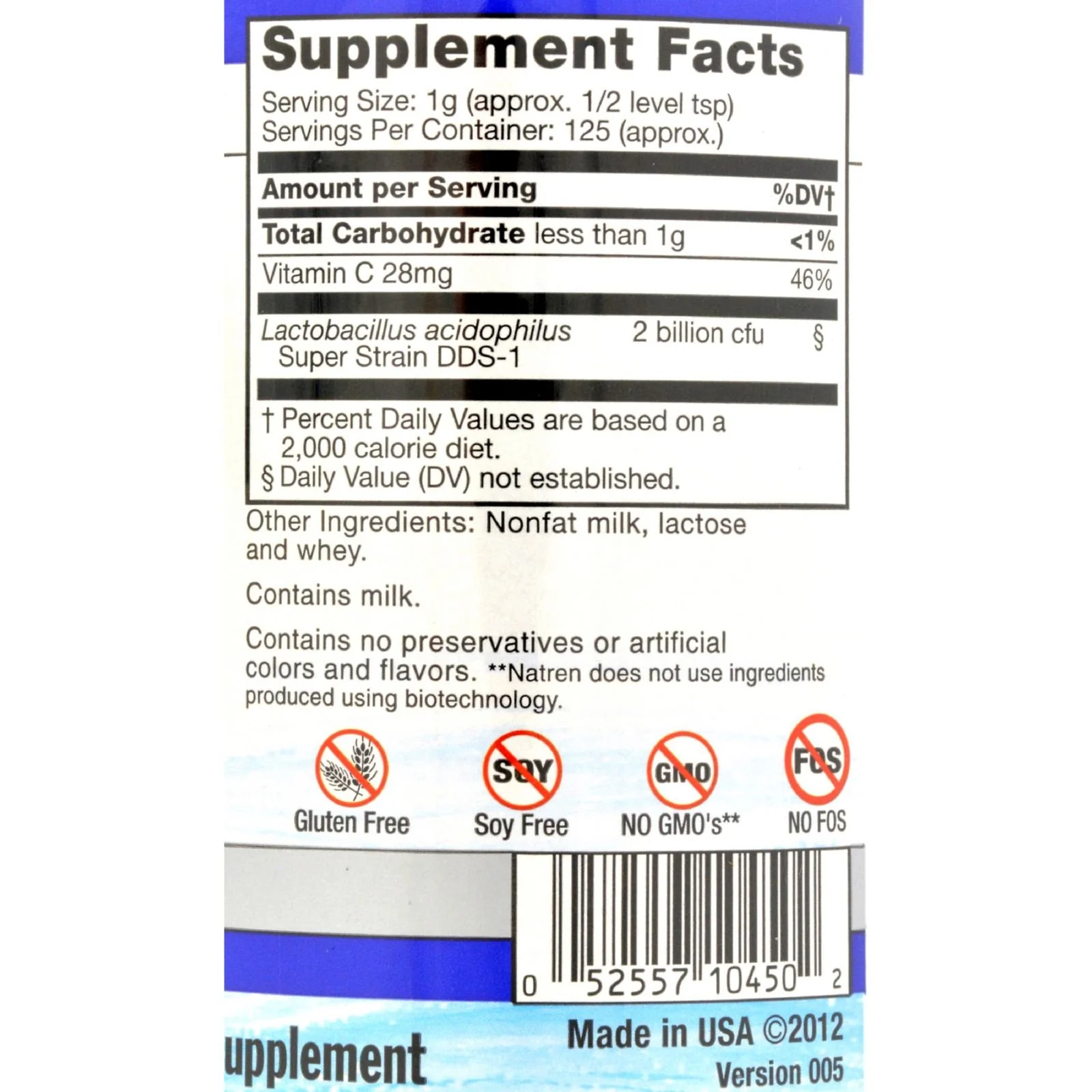 Natren Megadophilus Dairy, 4.5-Ounce - Image 3