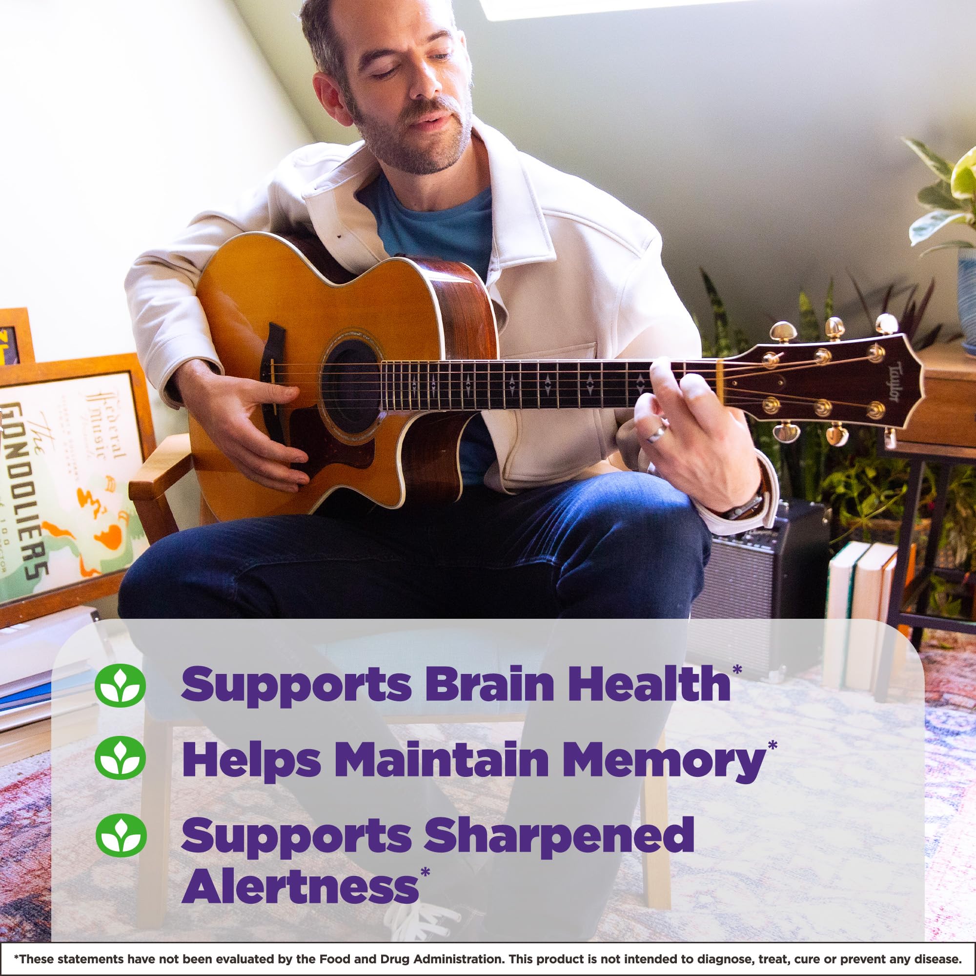 Natrol Brain Health Ginkgo Biloba 120mg, Dietary Supplement for Brain Health and Memory Support, 60 Capsules, 60 Day Supply - Image 7