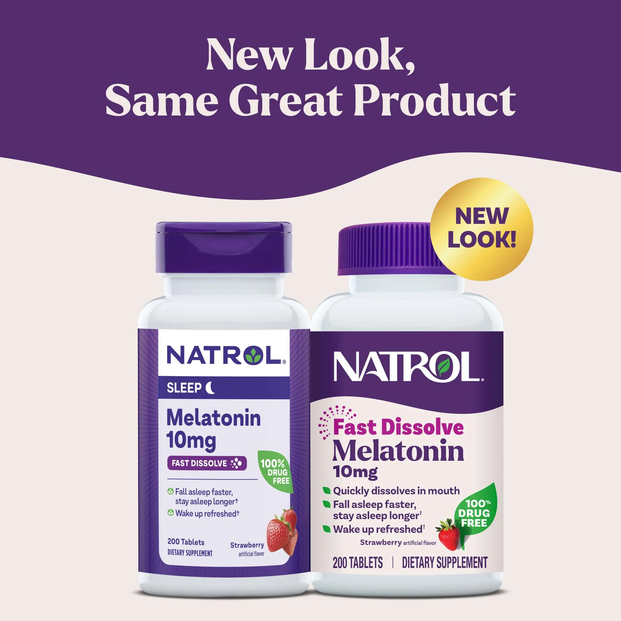 Natrol Melatonin 10mg Fast Dissolve Tablets - Strawberry Flavor, 200 Count, Sleep Support, Fast Dissolve Melatonin for Adults, 200-Day Supply - Image 8