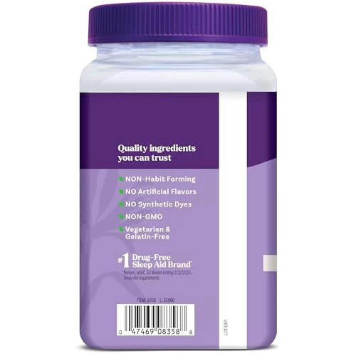 Natrol Sleep & Restore Magnesium Glycinate Blend Gummies, Magnesium for Sleep Aids for Adults, Melatonin-Free, Cherry Flavored, 30 Day Supply - Image 4