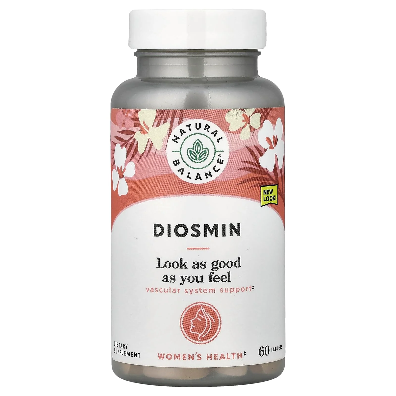 Natural Balance Diosmin 500mg - Diosmin Hesperidin Blood Circulation Supplements - Plant Based Flavonoids Supplements for Circulatory and Vascular Support, Lab Verified, 60-Day Guarantee, 60 Servings