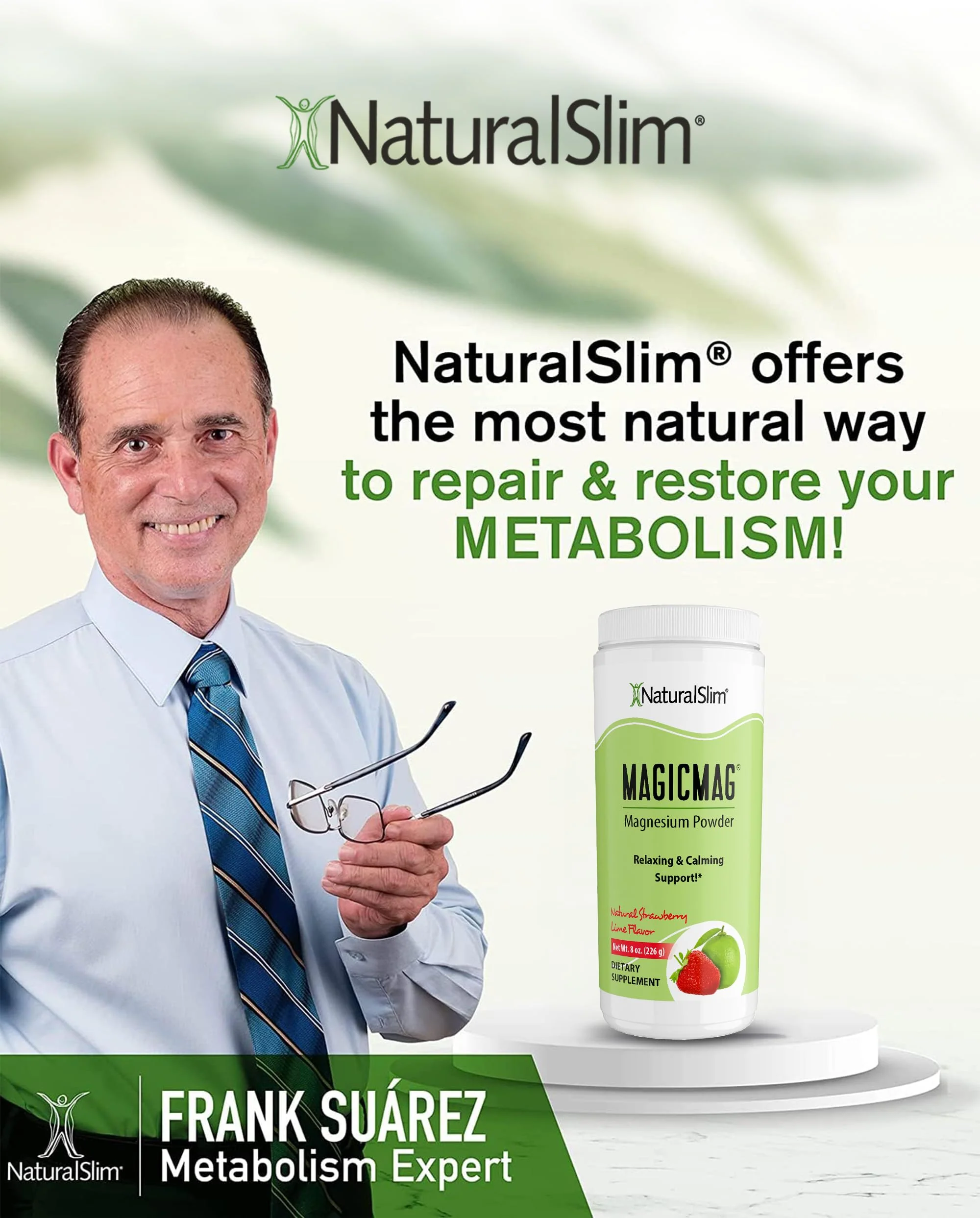 NaturalSlim MagicMag Magnesium Citrate Powder Drink for Relaxation, Stress, Constipation, Better Rest & Digestive Health, Magnesium Supplement for Women and Men, Strawberry & Lime Flavored 8oz - Image 3